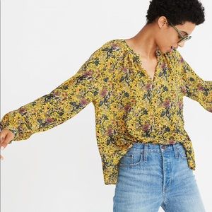 Madewell x Karen Walker Silk Floral Gennaker Top